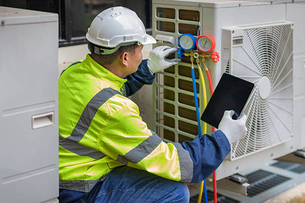 Professional Hvac technician working in Zirconia, NC
